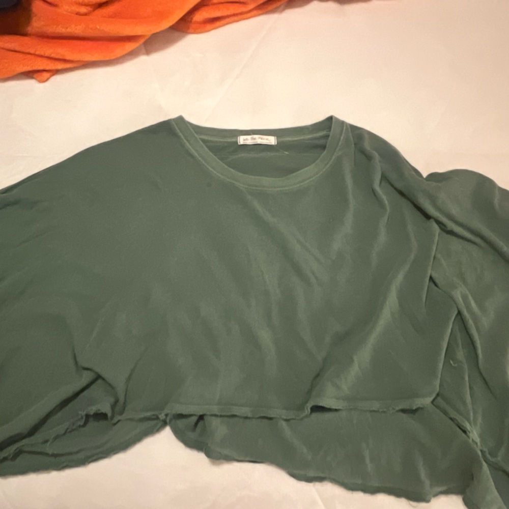 Free people green flowy top